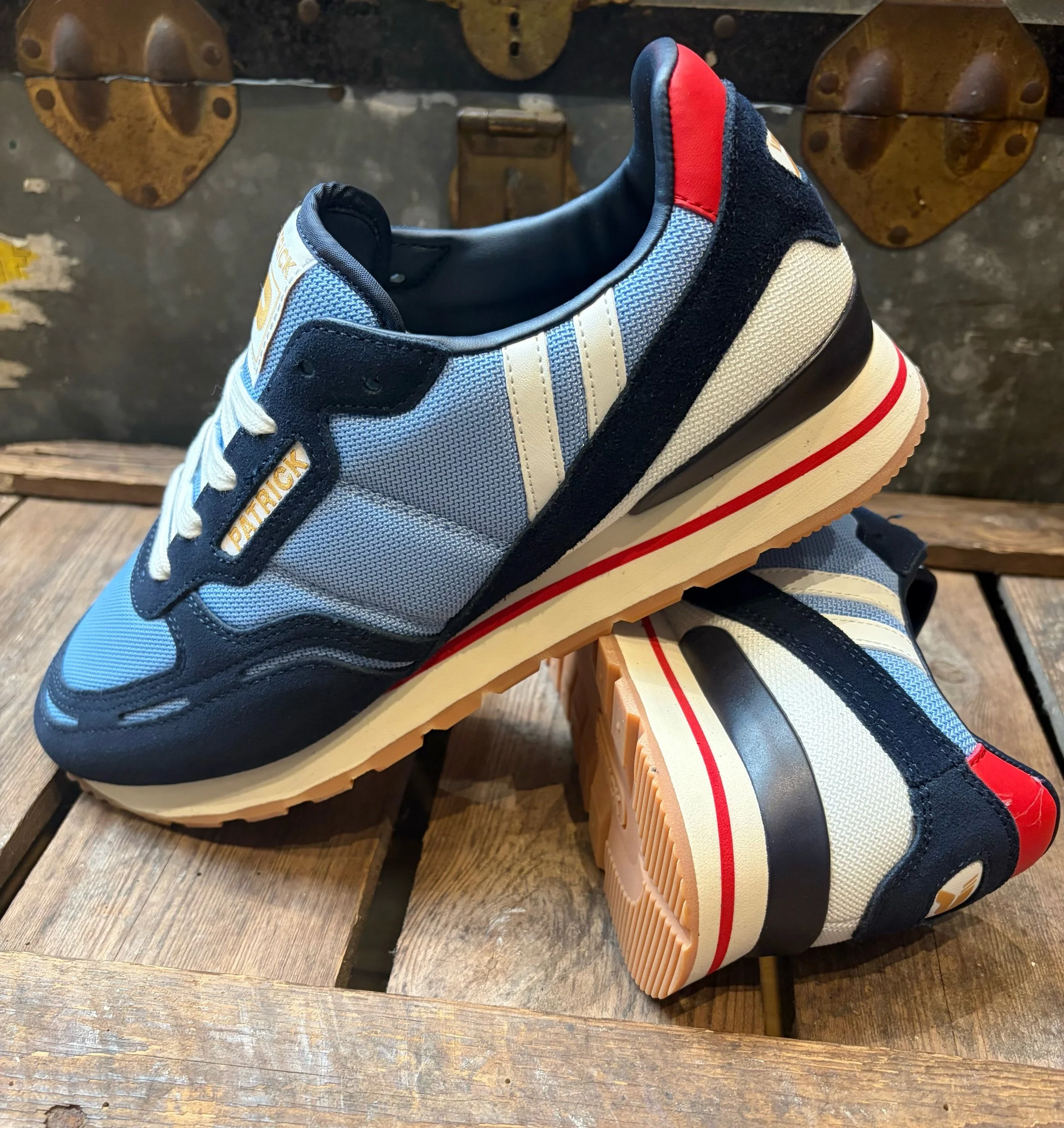 PATRICK "Bronby" Premium Running Shoes-NAVY/SKY