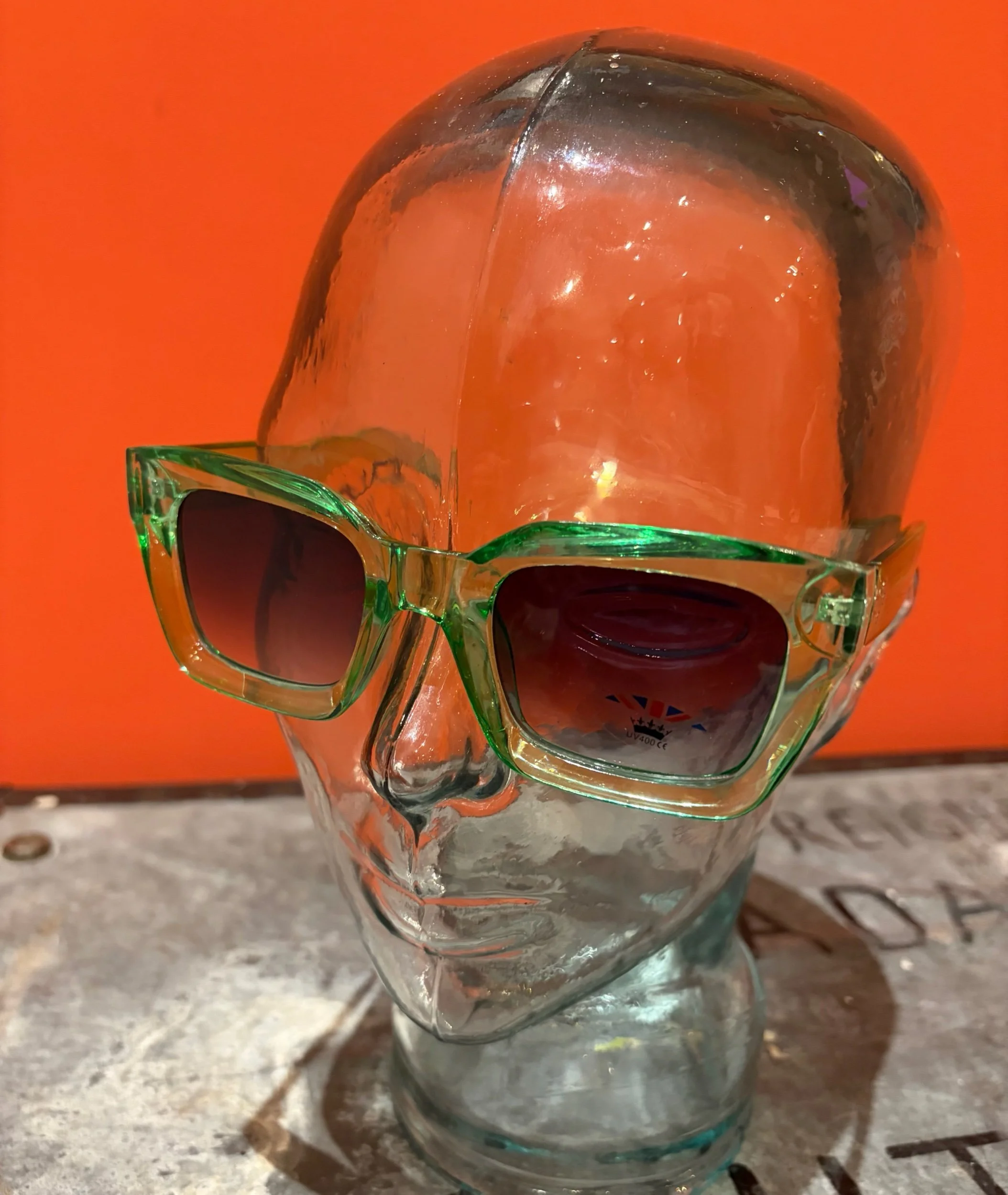 MISS ARCADE SHADES "Quant" Retro Sunglasses- GREEN