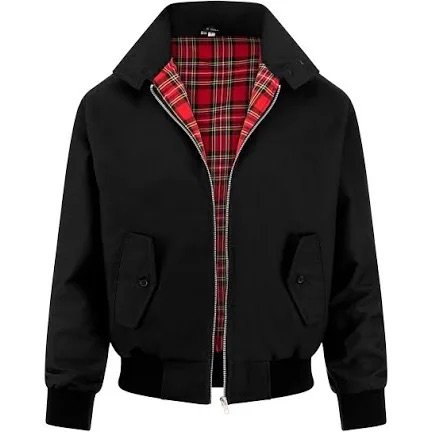 SIZE SMALL ONLY-"Bed & Breakfast Man" Harrington Jacket- BLACK