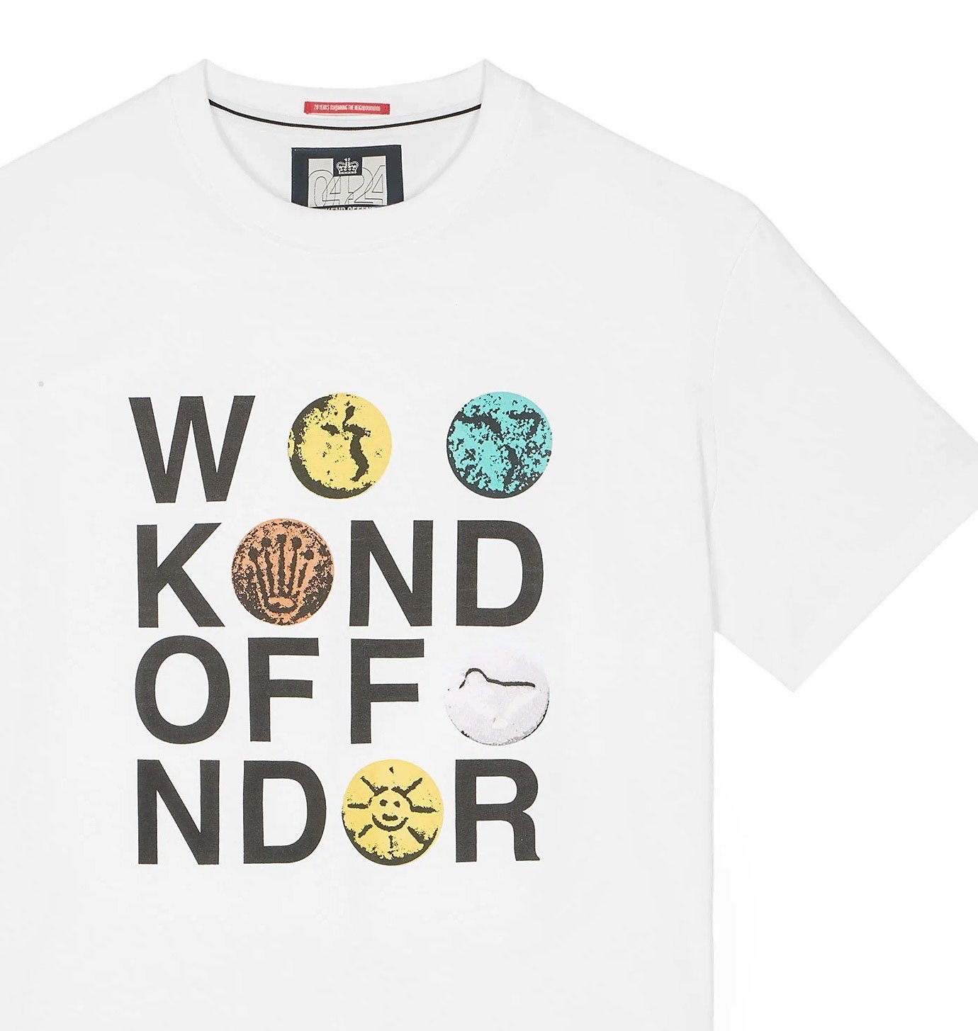SIZE MEDIUM ONLY-WEEKEND OFFENDER "Jimmy Hills" Graphic Tee- WHITE