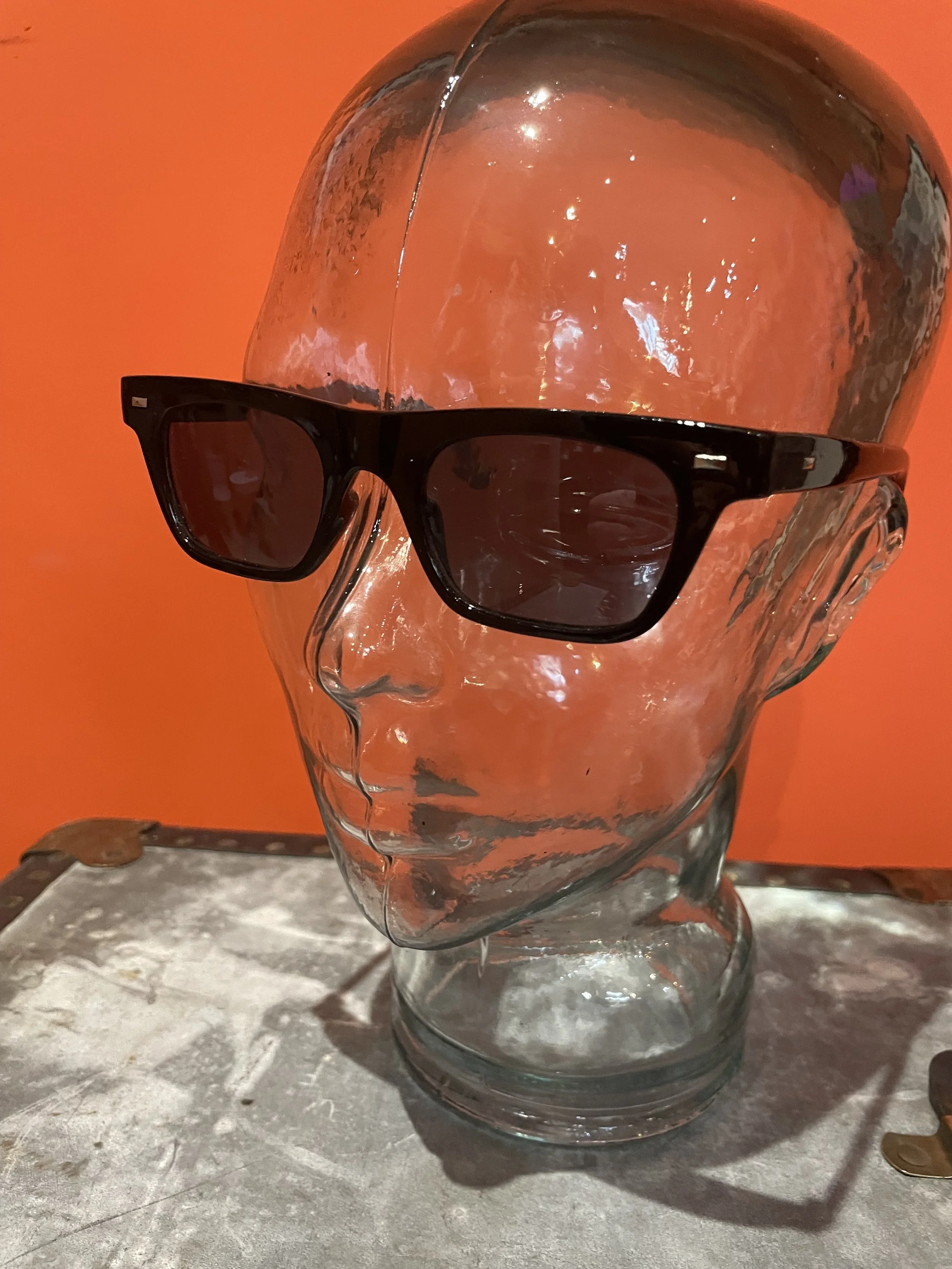 MISS ARCADE SHADES "Taylor" Wayfarer Sunglasses- BLACK