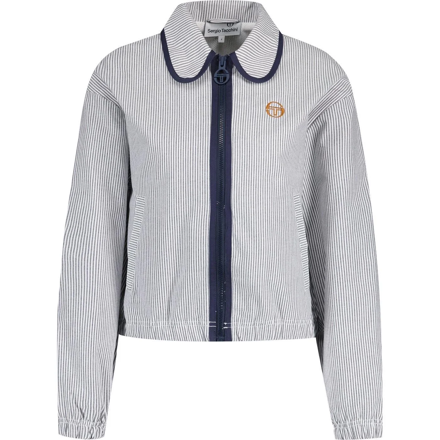 SERGIO TACCHINI Pinstripe Retro Jacket- NAVY