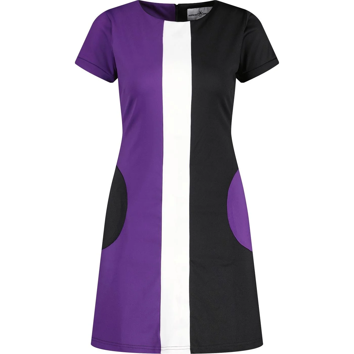 MADCAP "Fonda" 60s Style Mod Dress- PURPLE