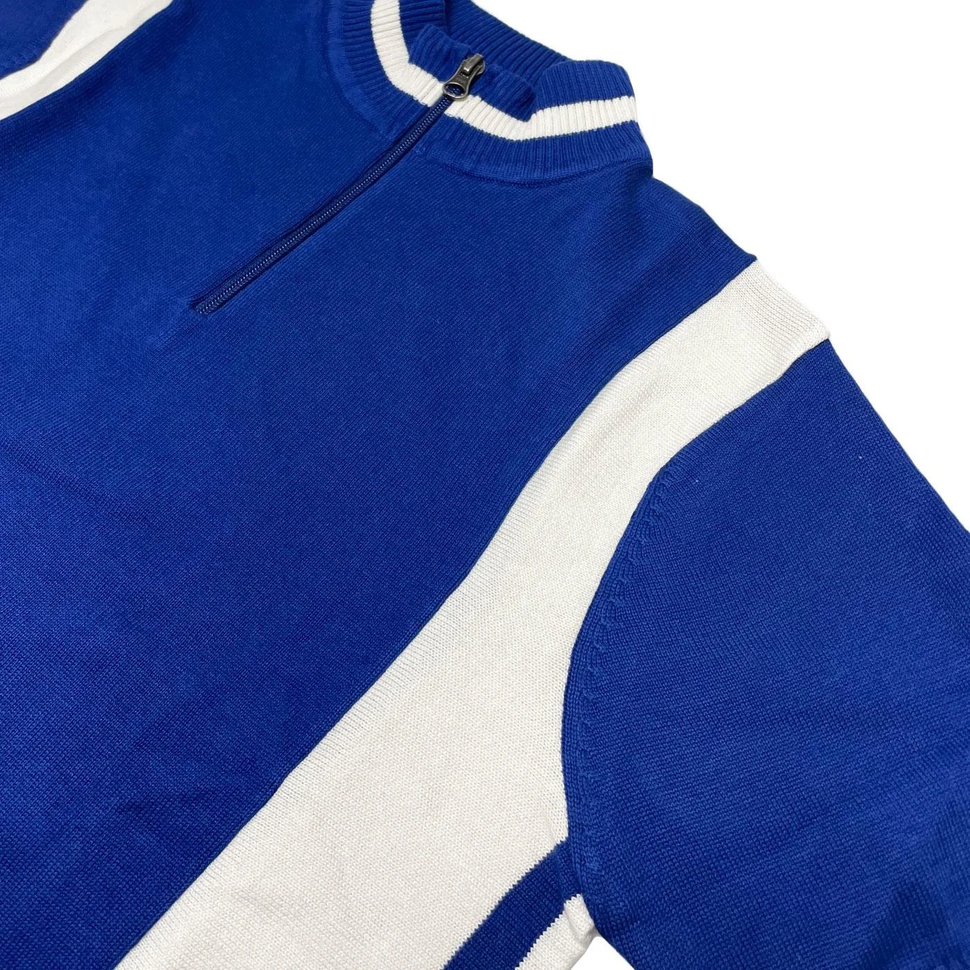 SIZE 8 ONLY- MADCAP "Wiggo" Mod Cycling Knit Top- SODALITE BLUE