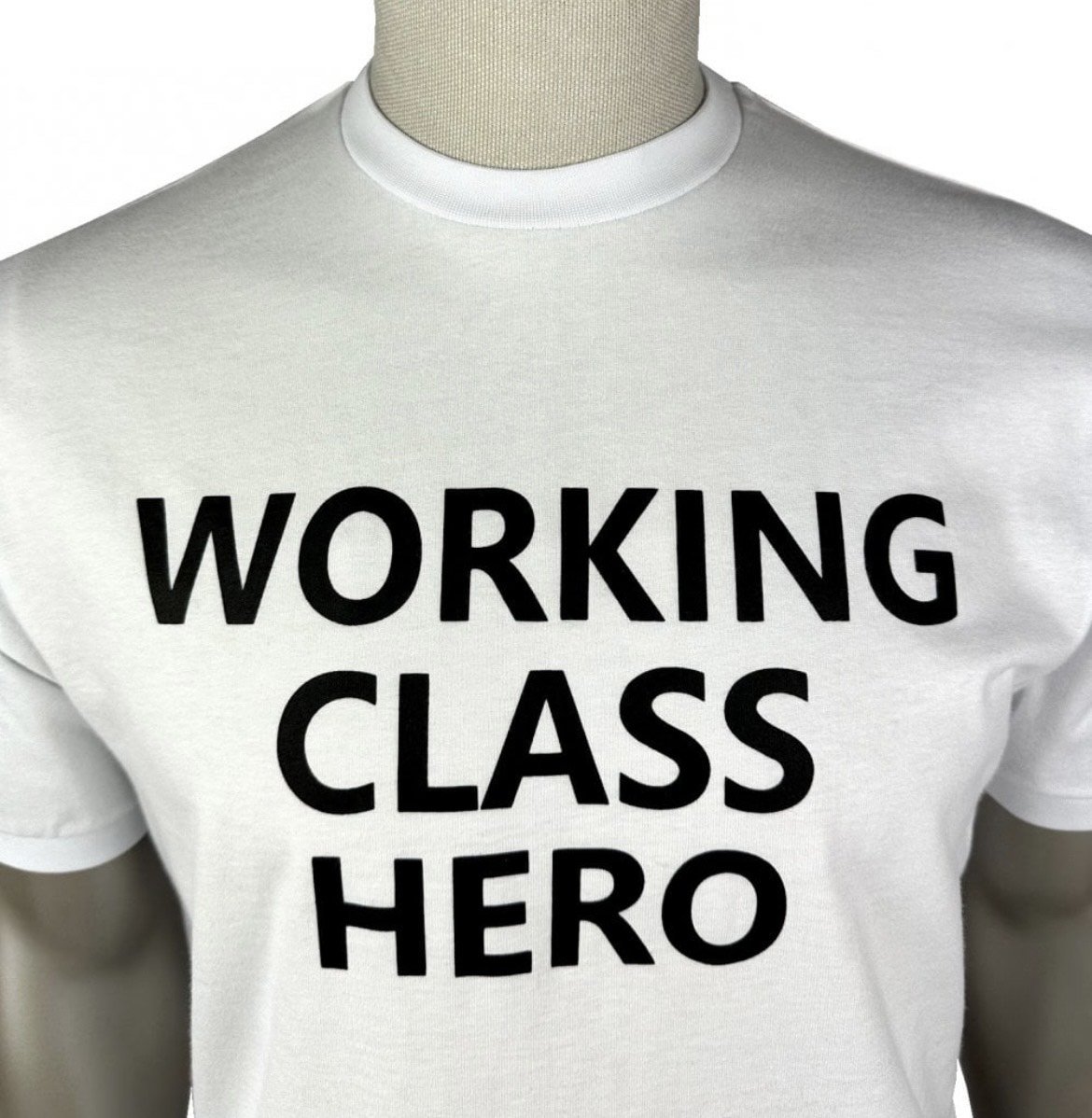 SIZE MEDIUM ONLY-SKA & SOUL "Lennon Hero" Tee- WHITE