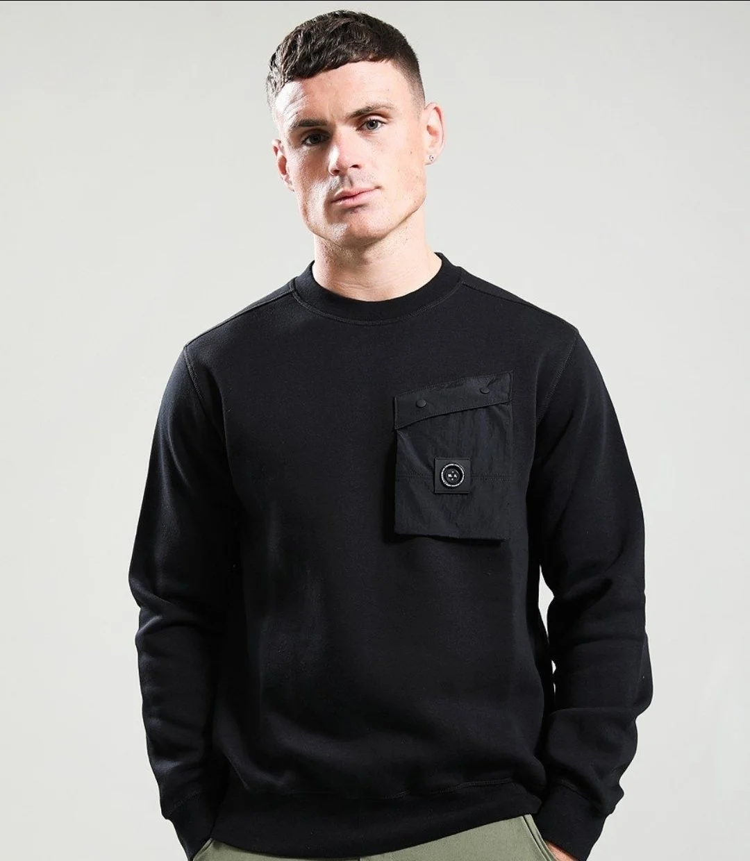 MARSHALL ARTIST-Crew Neck Sweatshirt-BLACK