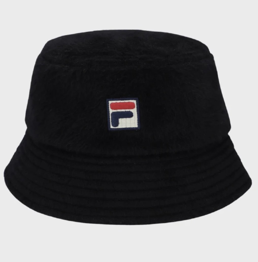 FILA VINTAGE "Elevens" Bucket Hat- BLACK