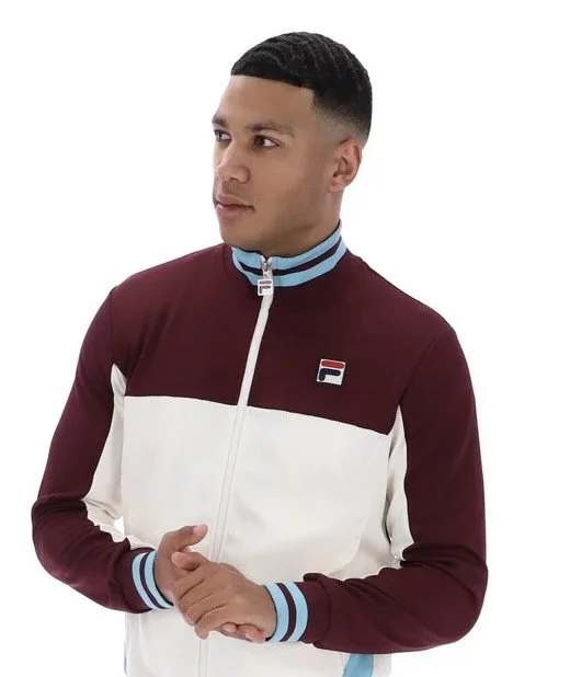 FILA VINTAGE "Tiebreaker" Tracktop-CLARET/BLUE