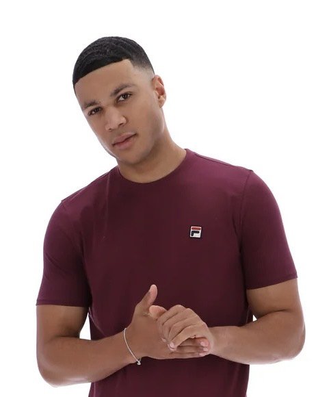 FILA VINTAGE "F-Box" Plain Crew Tee- FIG