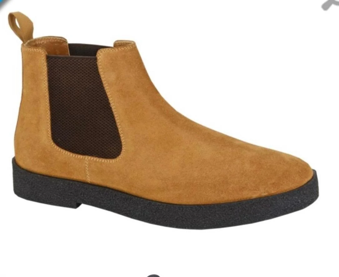 " BULLITT " Premium Suede Chelsea Boot-TOFFEE