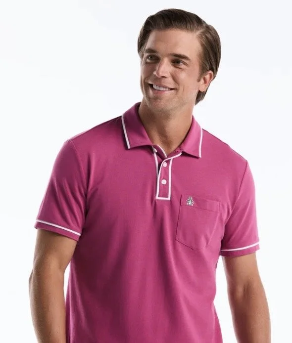 ORIGINAL PENGUIN "Earle" Polo- MAGENTA PINK