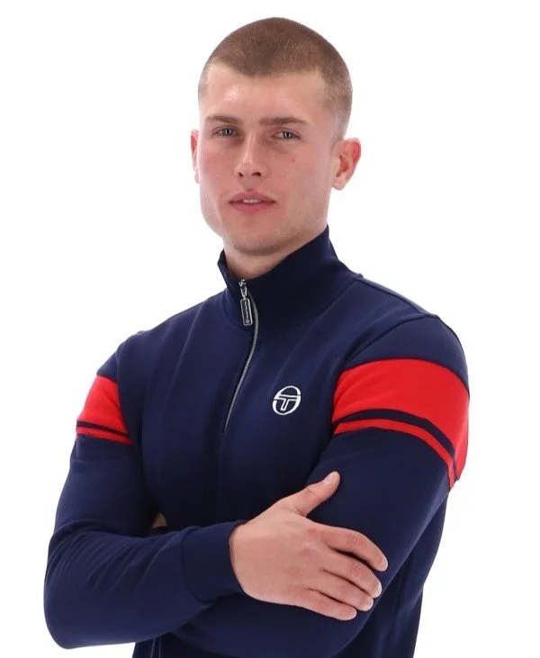 SERGIO TACCHINI "Damarindo" 1/4 Zip Sweat- NAVY