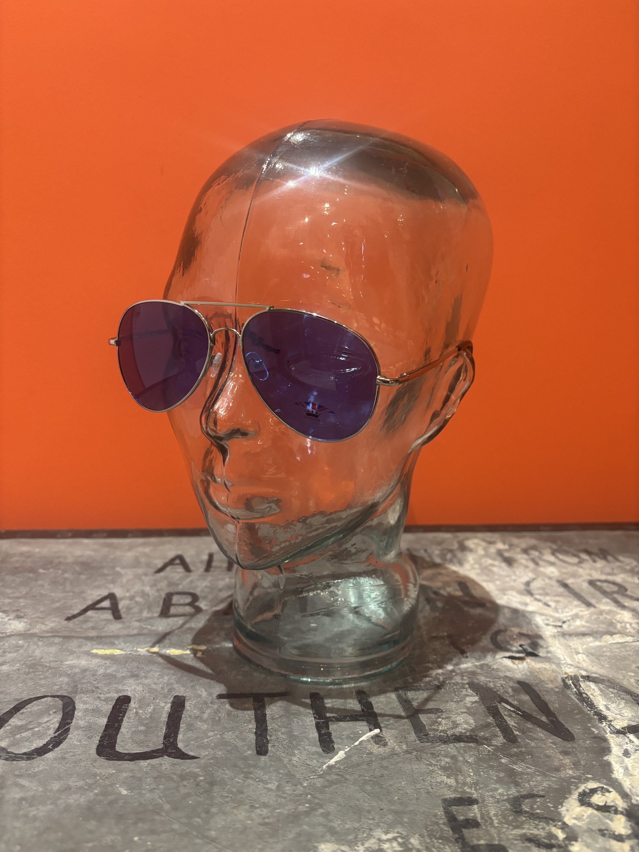 ARCADE SHADES "Jen" Aviator Sunglasses- BLUE