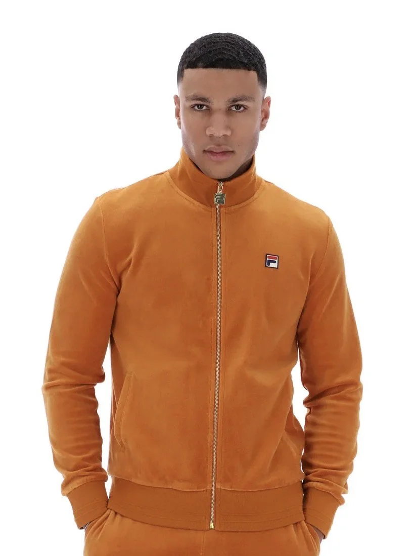 FILA VINTAGE "Nero" Premium Velour Tracktop- PUMPKIN