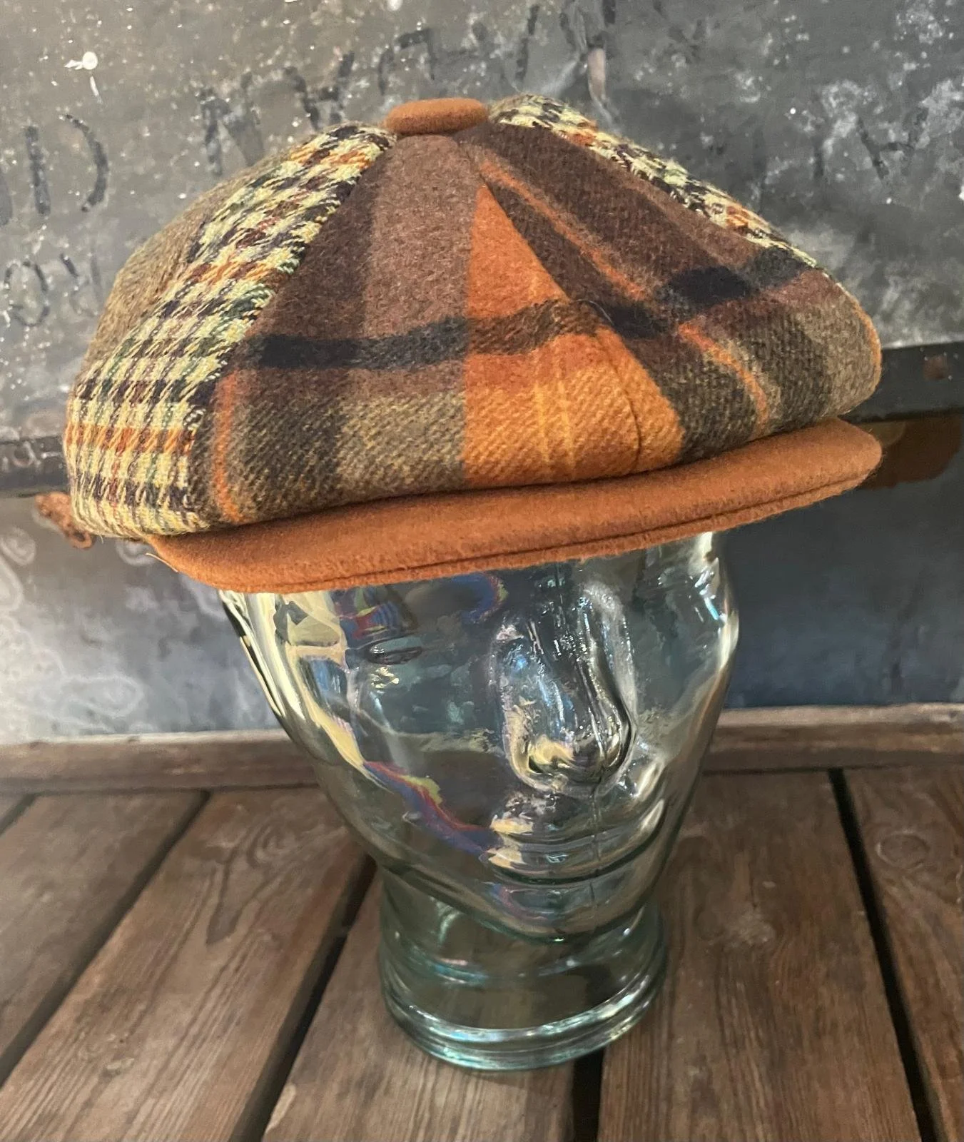 "CLARENCE" 8-Panel Baker Boy Cap- MULTI