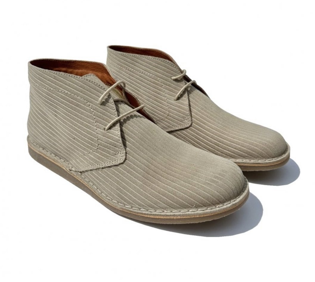 DELICIOUS JUNCTION "Woodstock" Corded Desert Boot- STONE