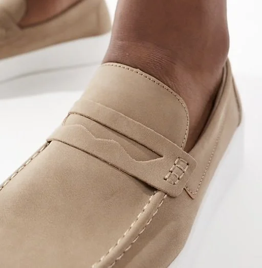 "ARCADIAN" Summer Penny-Loafers- SAND