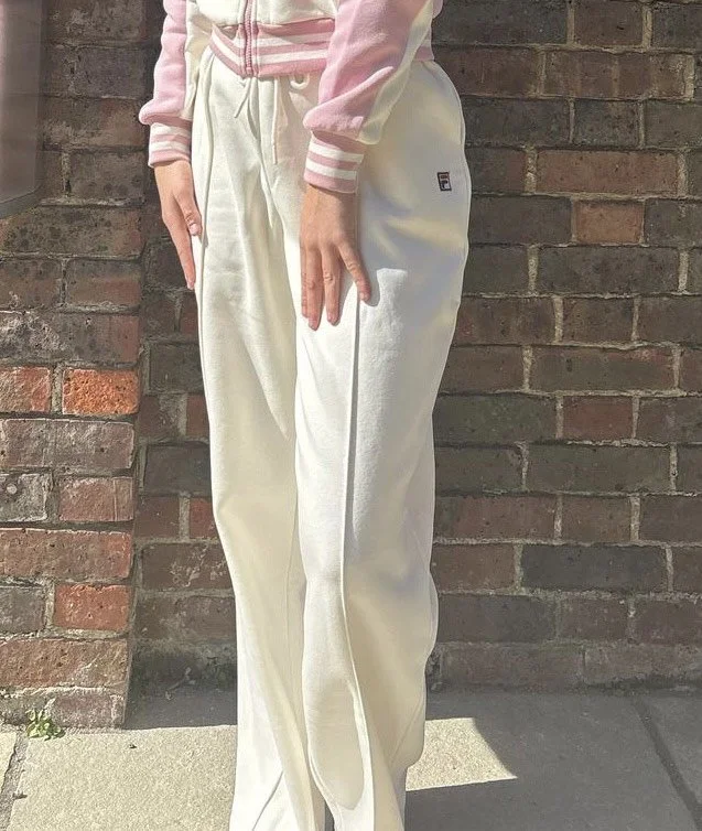 FILA VINTAGE Retro Trackpants- GARDENIA