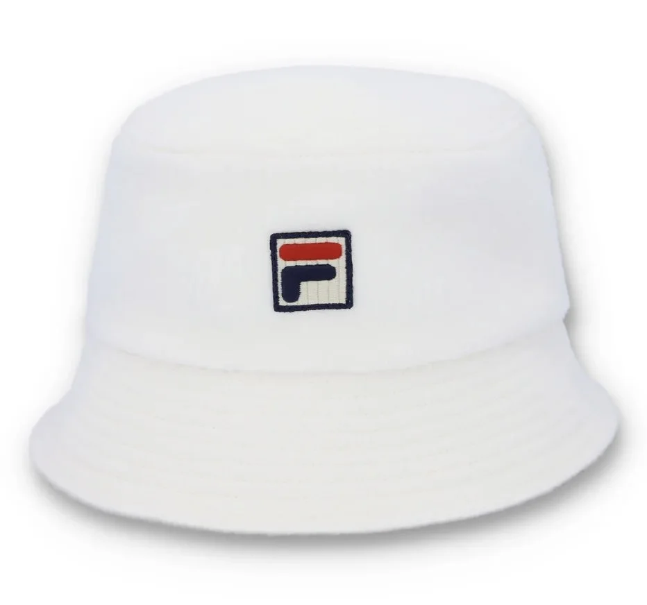 FILA VINTAGE "Elevens" Bucket Hat- EGRET