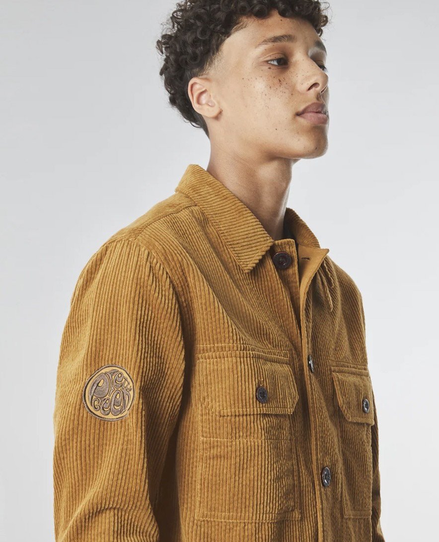 MEDIUM ONLY- PRETTY GREEN Premium Corduroy Worker Jacket- TAN
