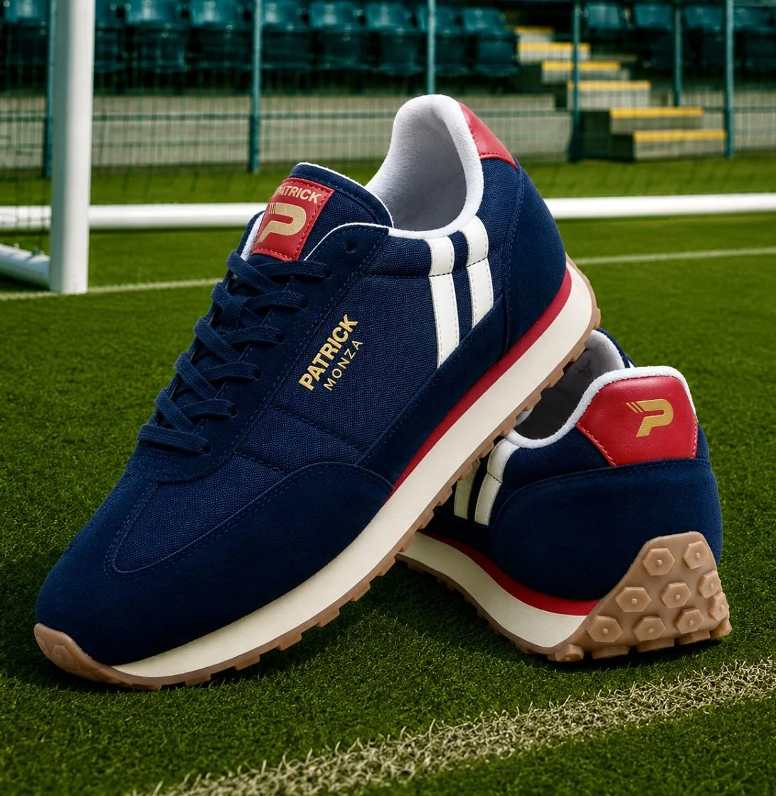 PATRICK "Monza" Retro Runners- NAVY/WHITE