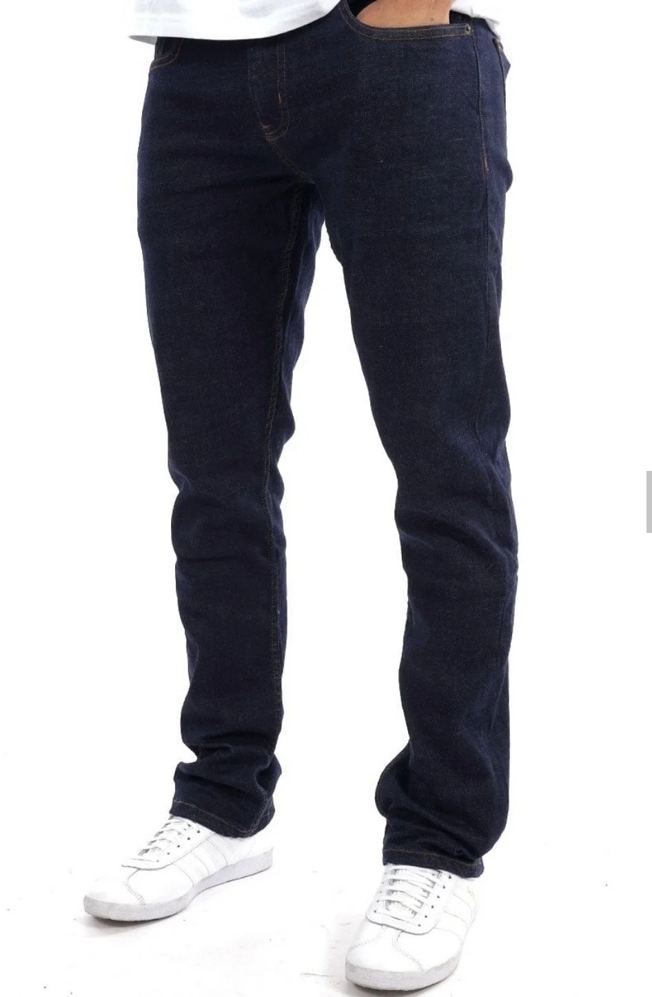 DML Regular Fit Zip-Fly Stretch Jeans- RINSE WASH