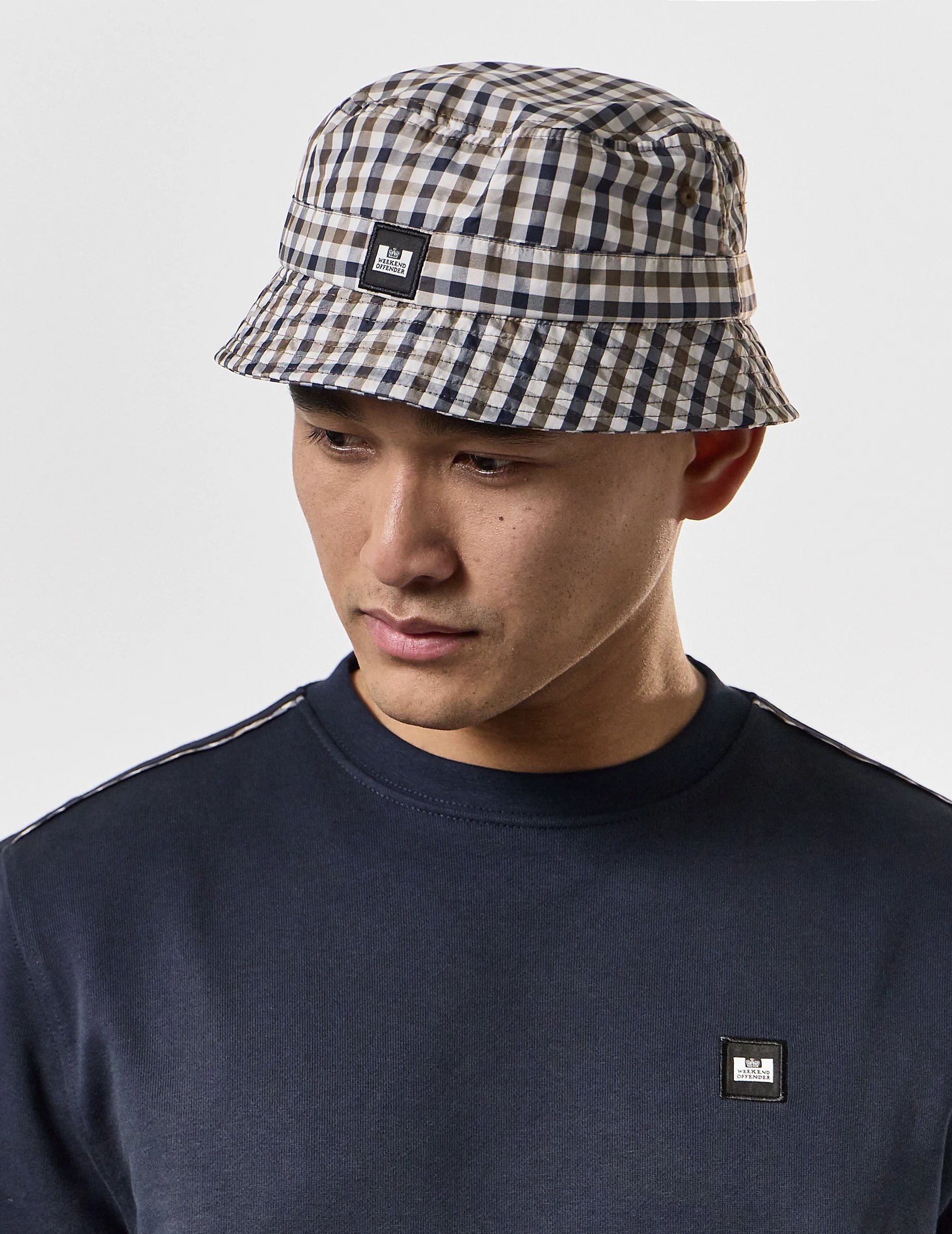 WEEKEND OFFENDER "Queensland" Bucket Hat- MIDHOUSE CHECK