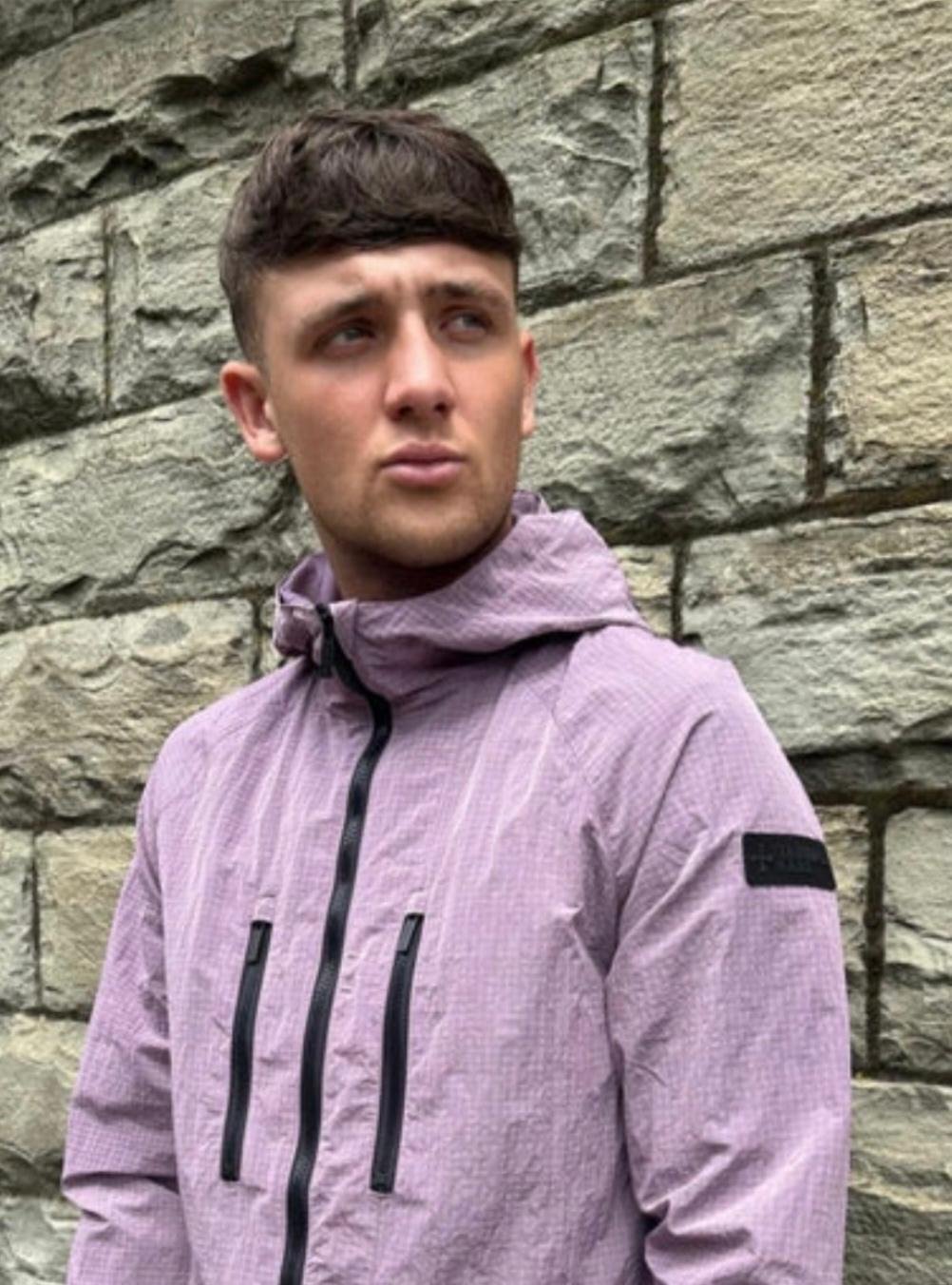 SIZE M ONLY-TERRACE CULT Ripstop Zip-Thru Hooded Jacket- Violet