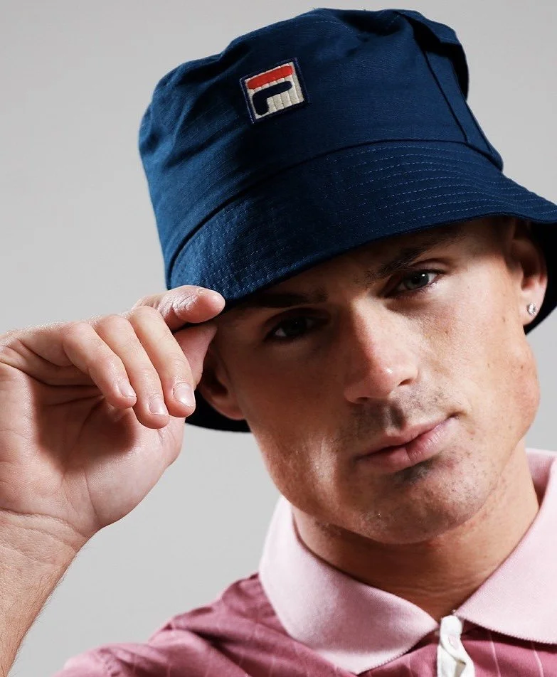 FILA VINTAGE "Lavaro" Bucket Hat- NAVY