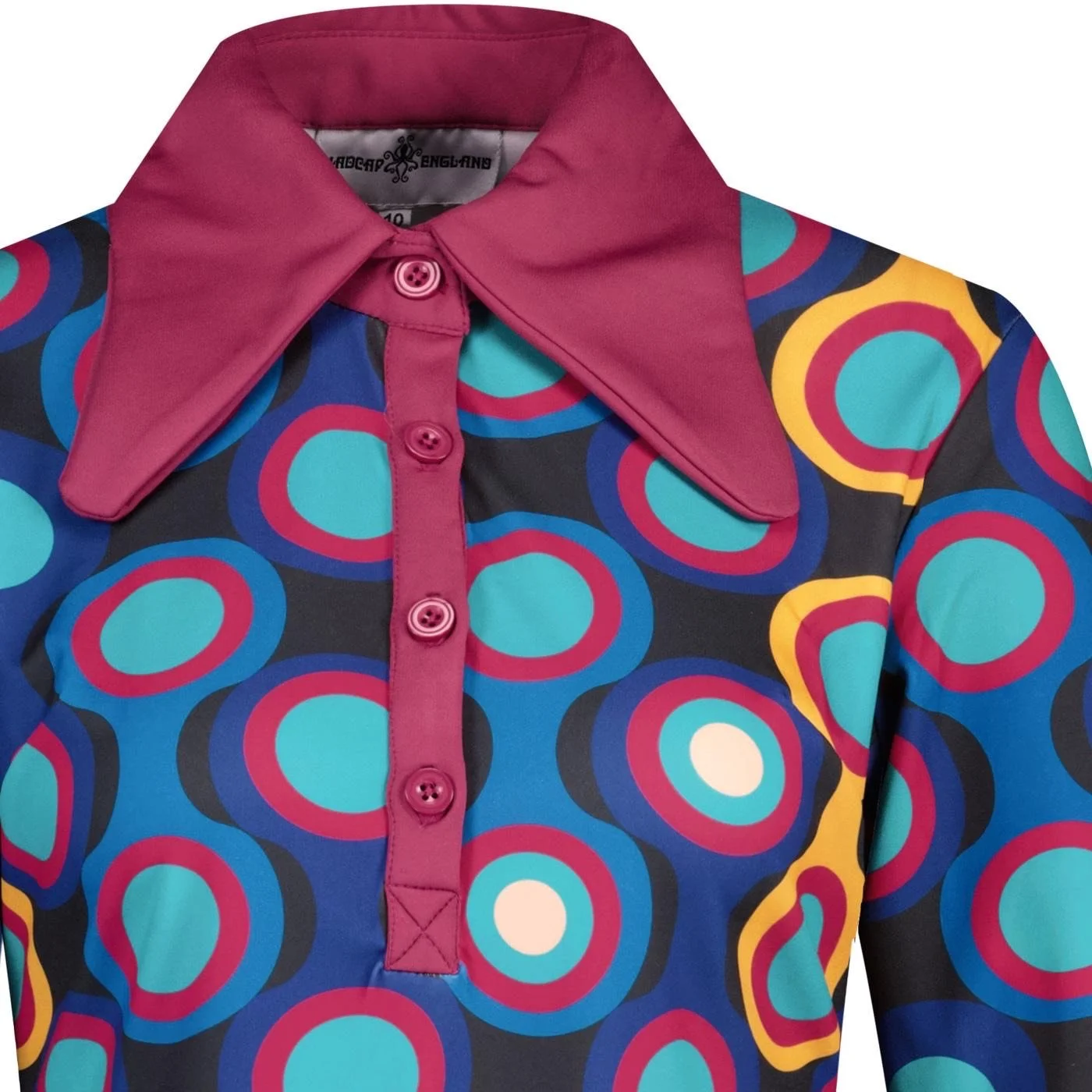 MADCAP "Daydream" 60s Style Mod Dress- JET SET BLUE