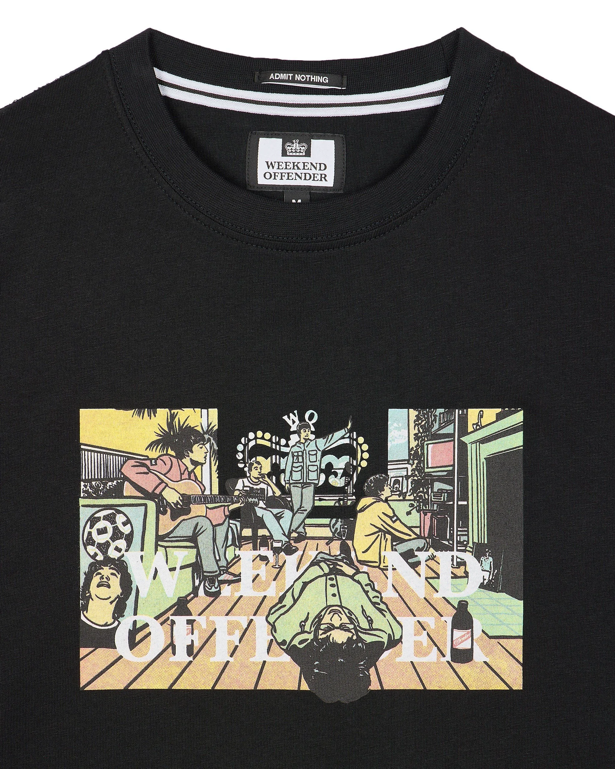 WEEKEND OFFENDER "Definitely Maybe" Graphic Tee- BLACK