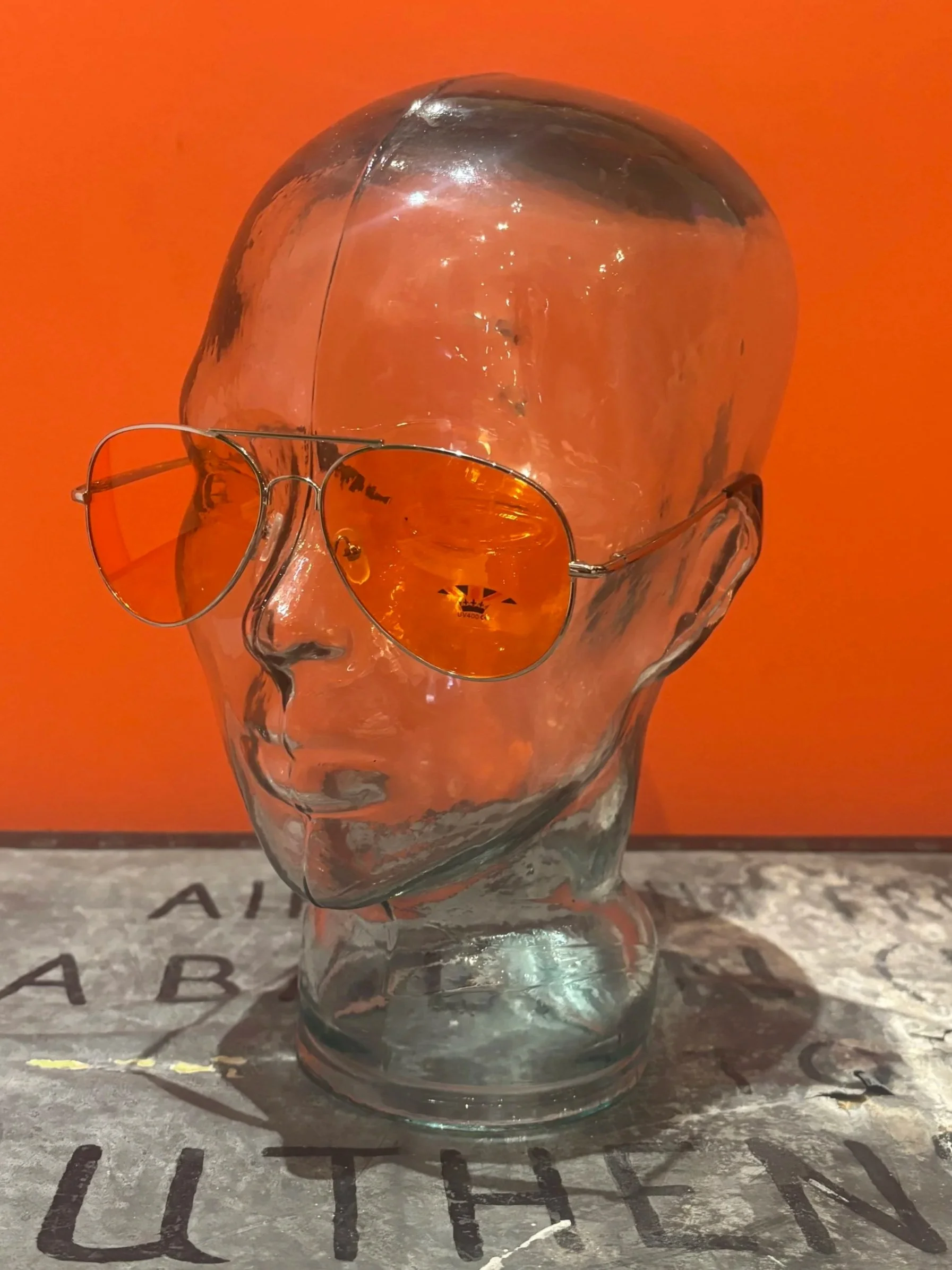 ARCADE SHADES "Brad" Aviator Sunglasses- ORANGE