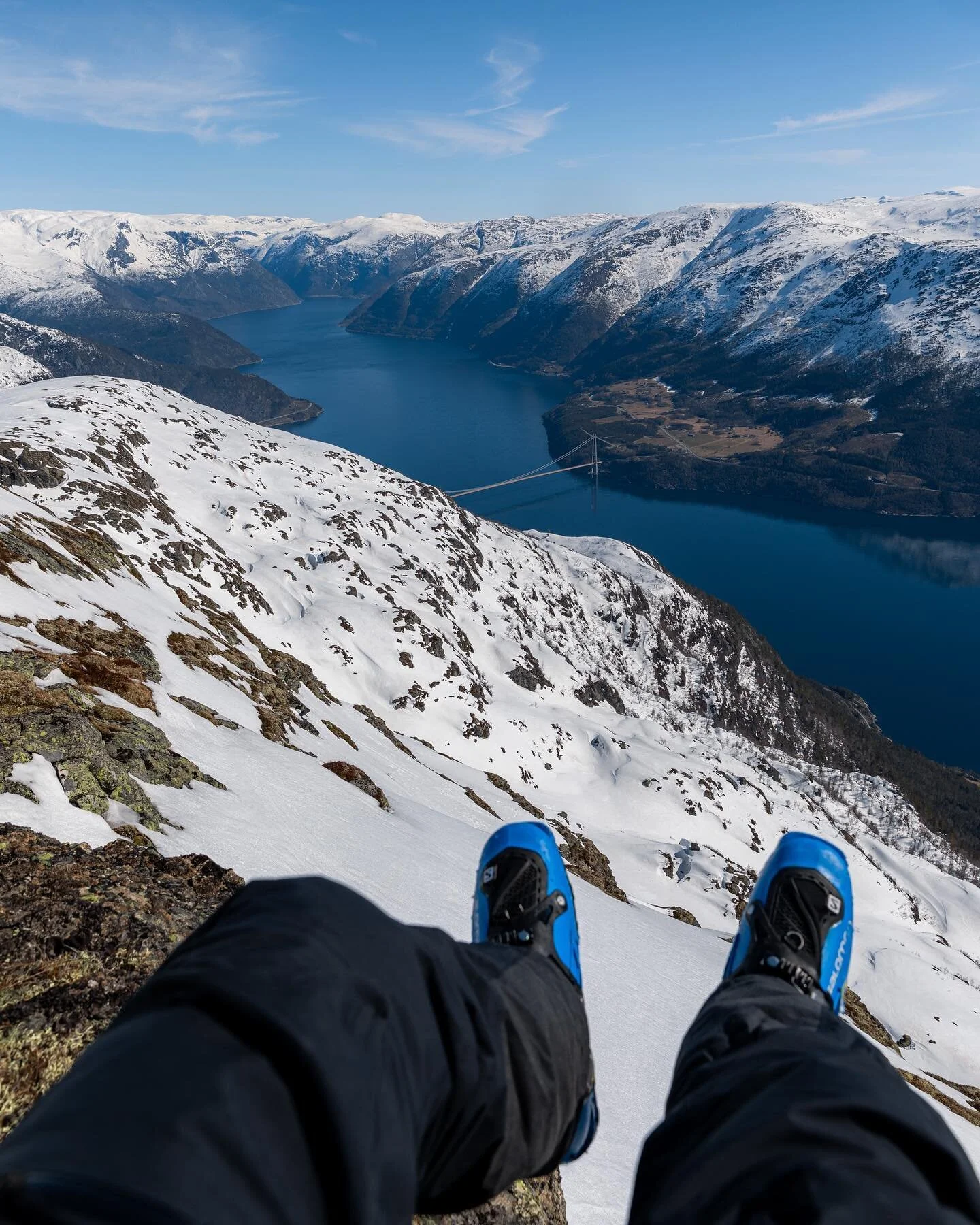 Hardangerbrua og Eidfjorden &ndash; sett fra Ingebj&oslash;rgnuten🎿