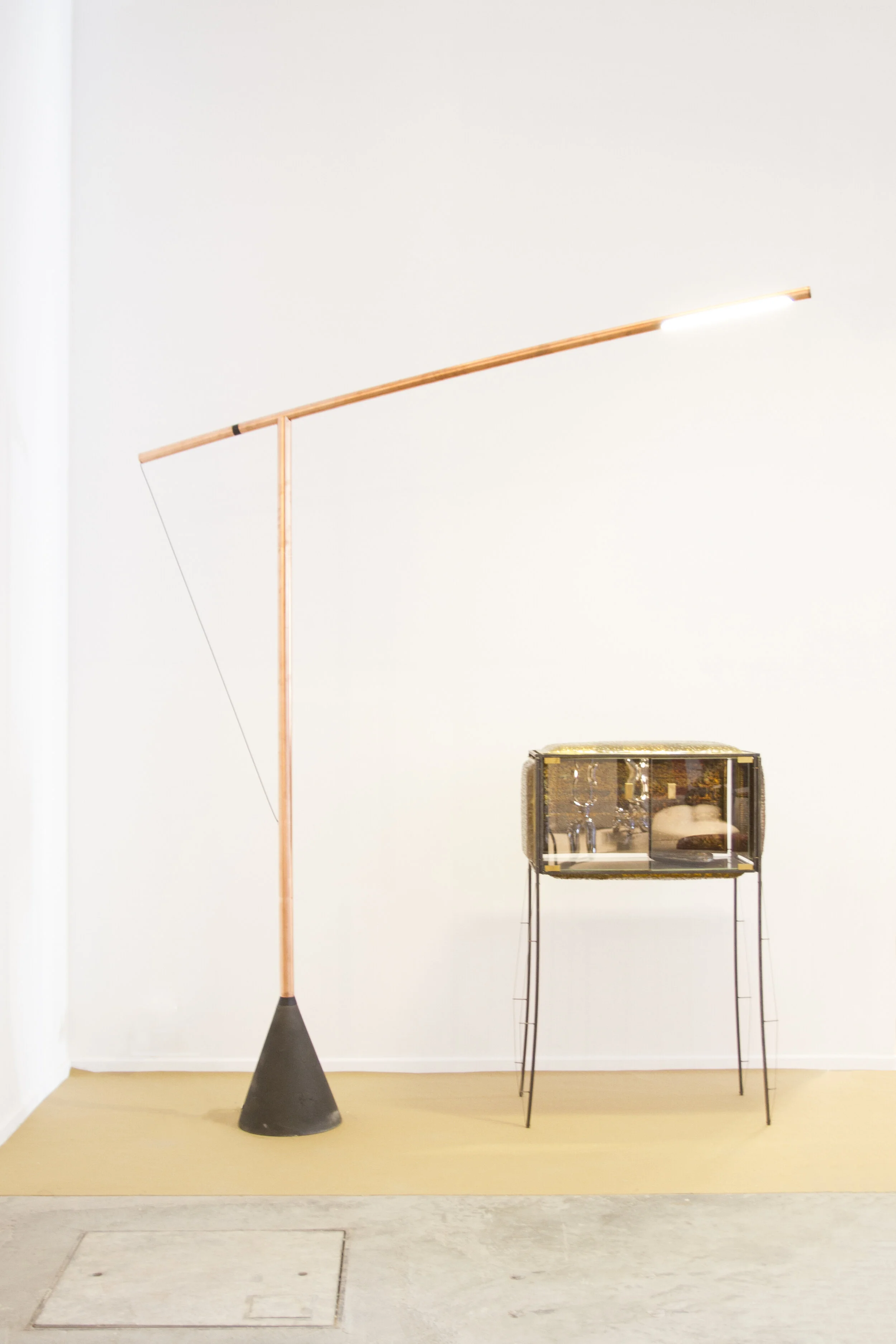 Light by Studio Mieke Meijer / Cupboard by Niek van der Heijden
