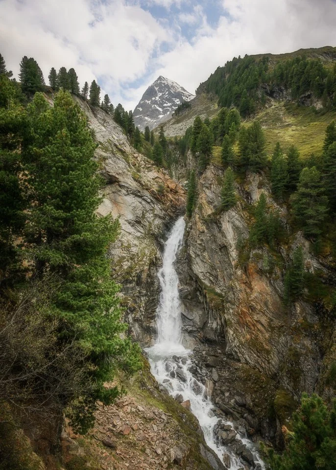 Austrian Alpine waterfall