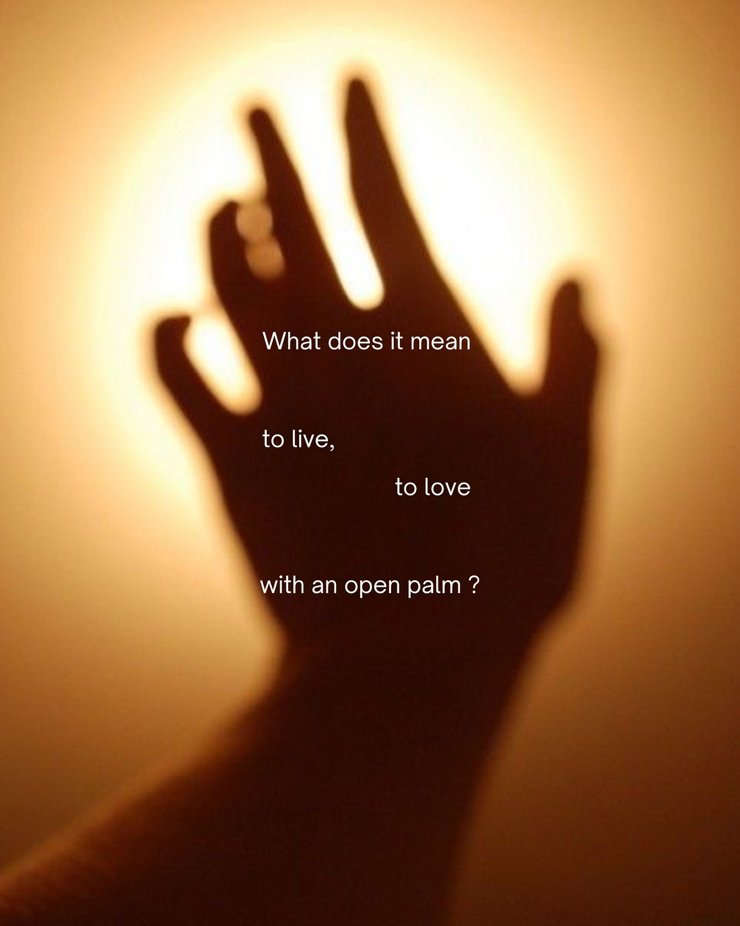 came across this phrase a while ago and I&rsquo;m finding so much beauty, metaphor and meaning in it. curious to hear what it holds for you 🪞  there&rsquo;s poetry, there&rsquo;s prayer, there&rsquo;s magic in our
open palms. 🤲🏼

all images via @c