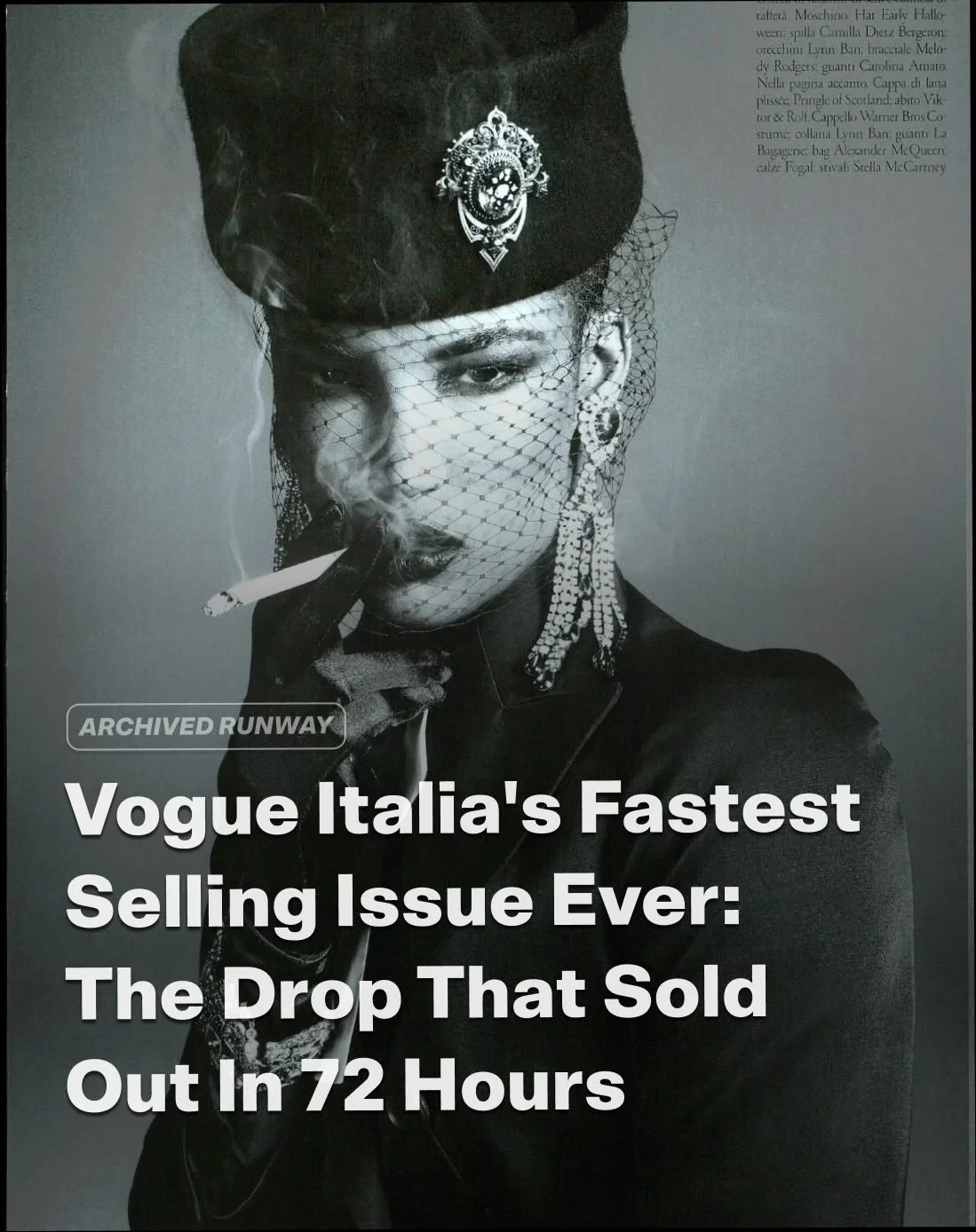 #tbt 🖤

Repost from @archivedrunway
&bull;
Vogue Italia, July 2008.
&ldquo;The Black Issue.&rdquo;

Spearheaded by Editor-in-Chief Franca Sozzani, the entire edition exclusively featured Black models, confronting the fashion industry&rsquo;s lack of