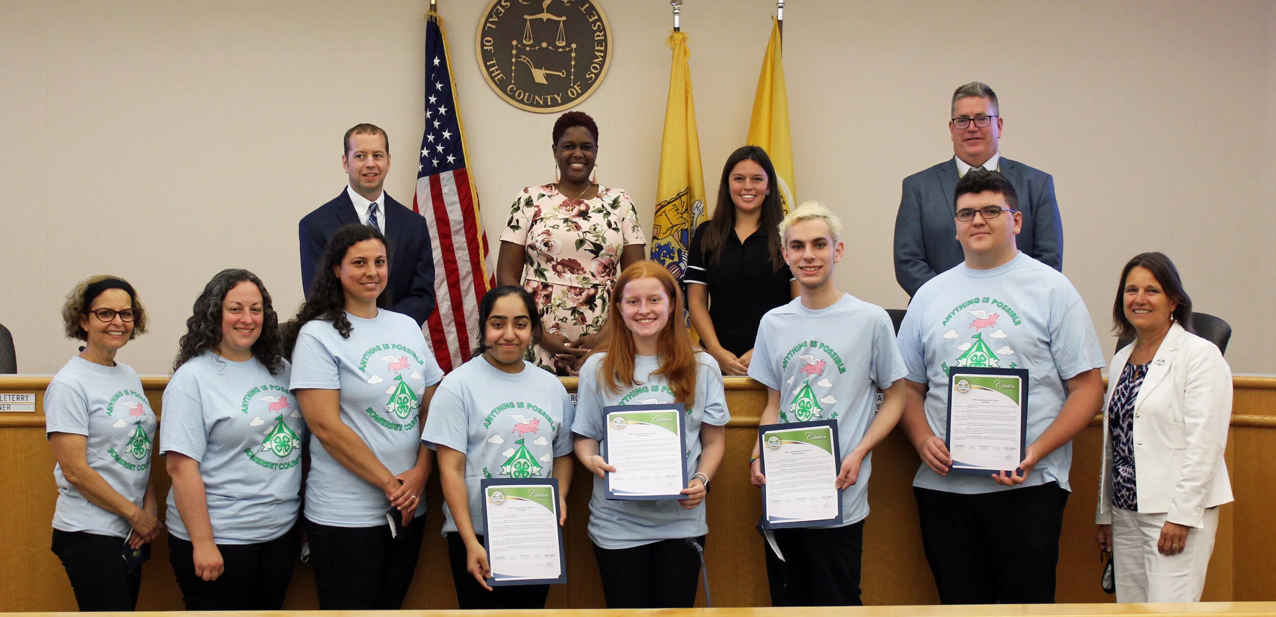 Somerset County 4-H / Middle Earth SACH Club Honored by County Commissioners