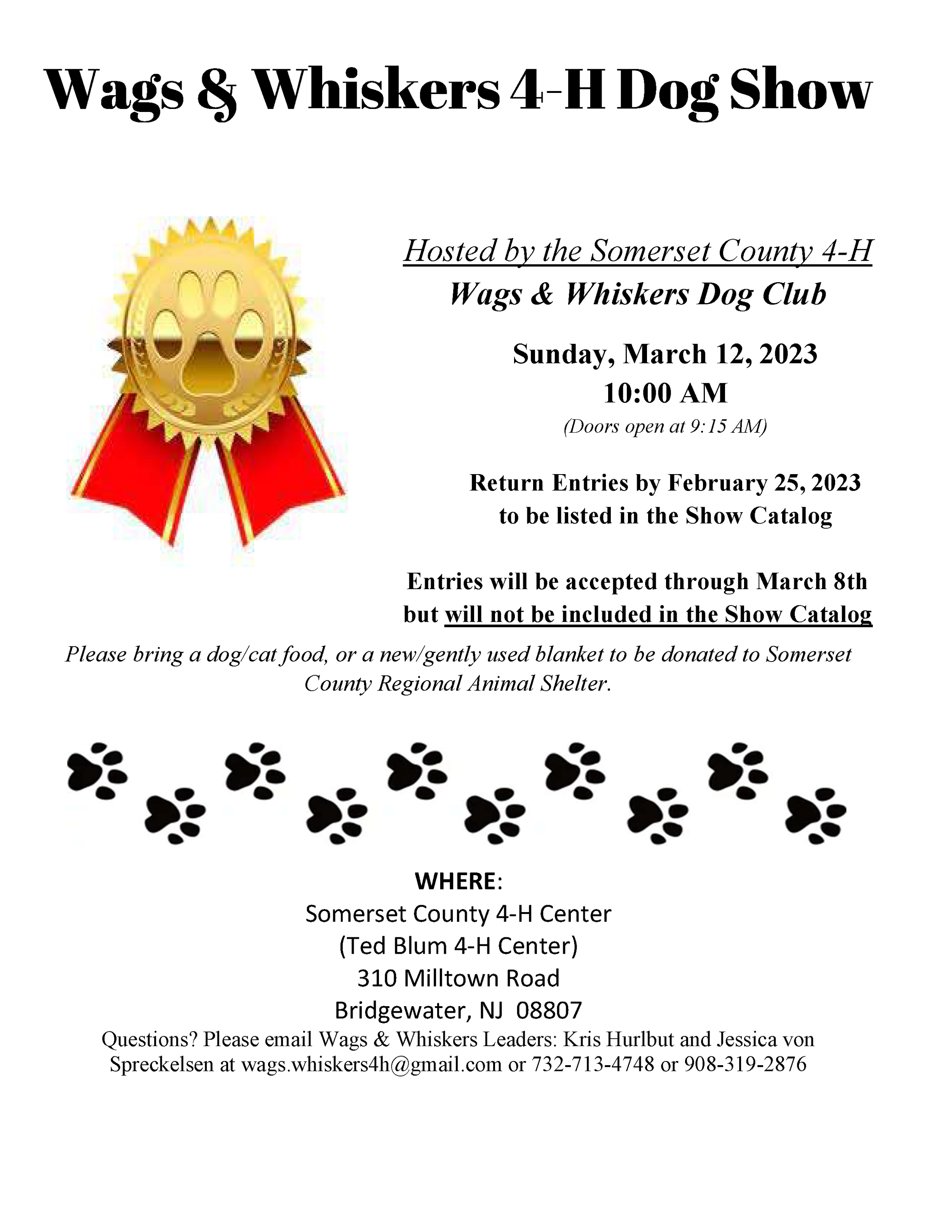 Wags & Whiskers 4-H Dog Show