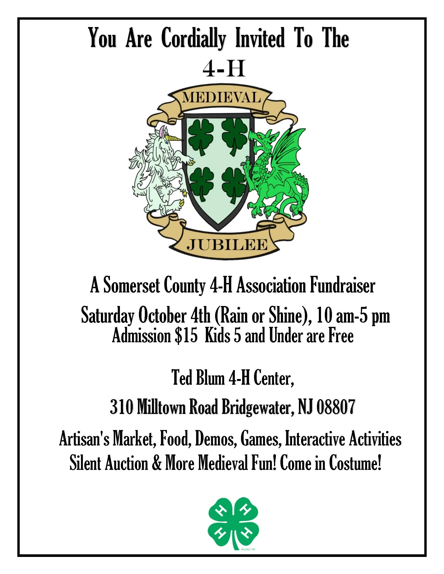 Somerset County 4-H Medieval Jubilee