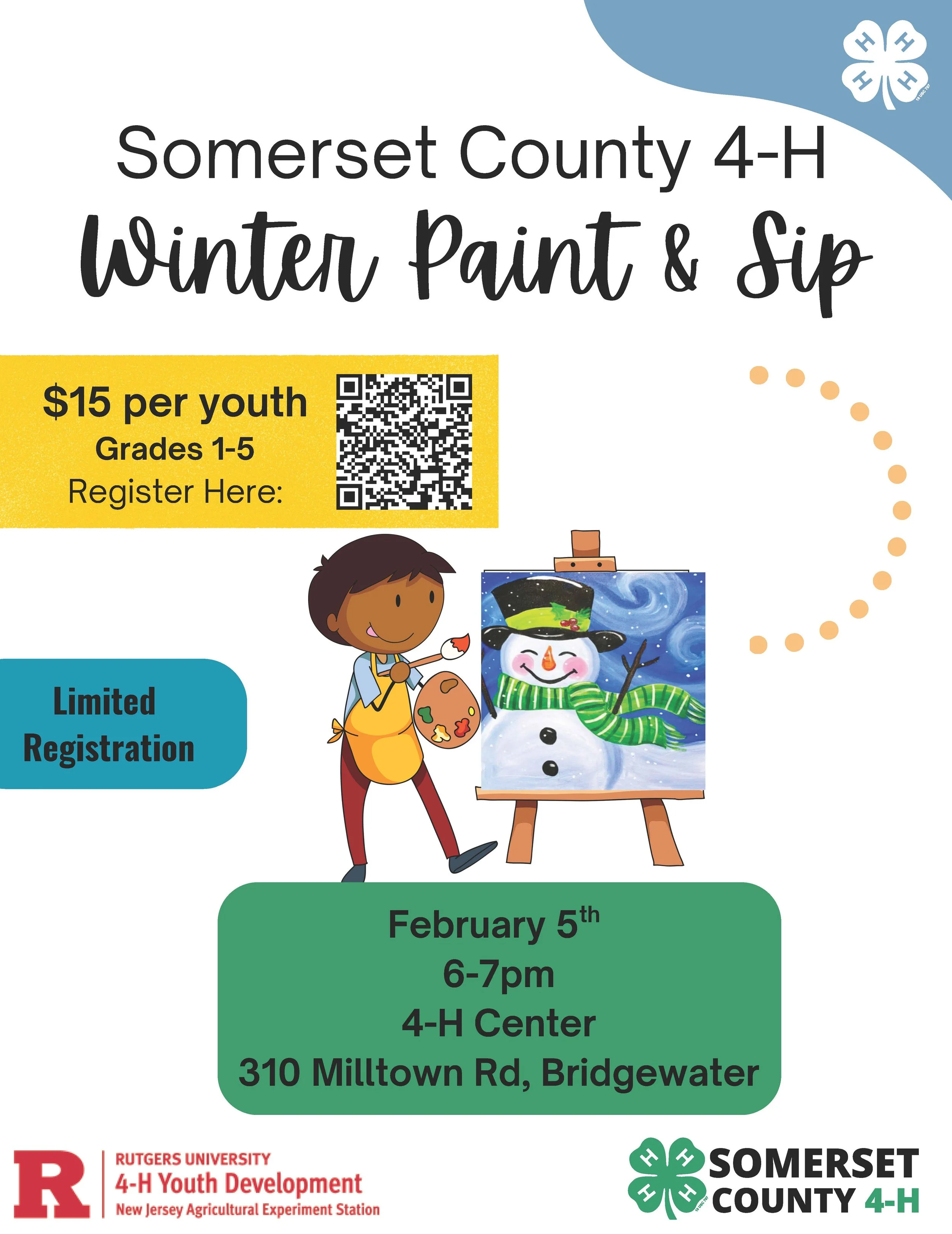 Somerset County 4-H Winter Paint &amp; Sip