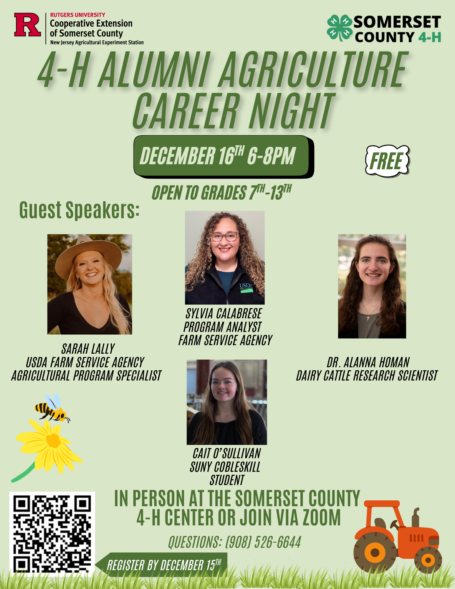 4-H Alumni Ag Career Night - 12/16/2025