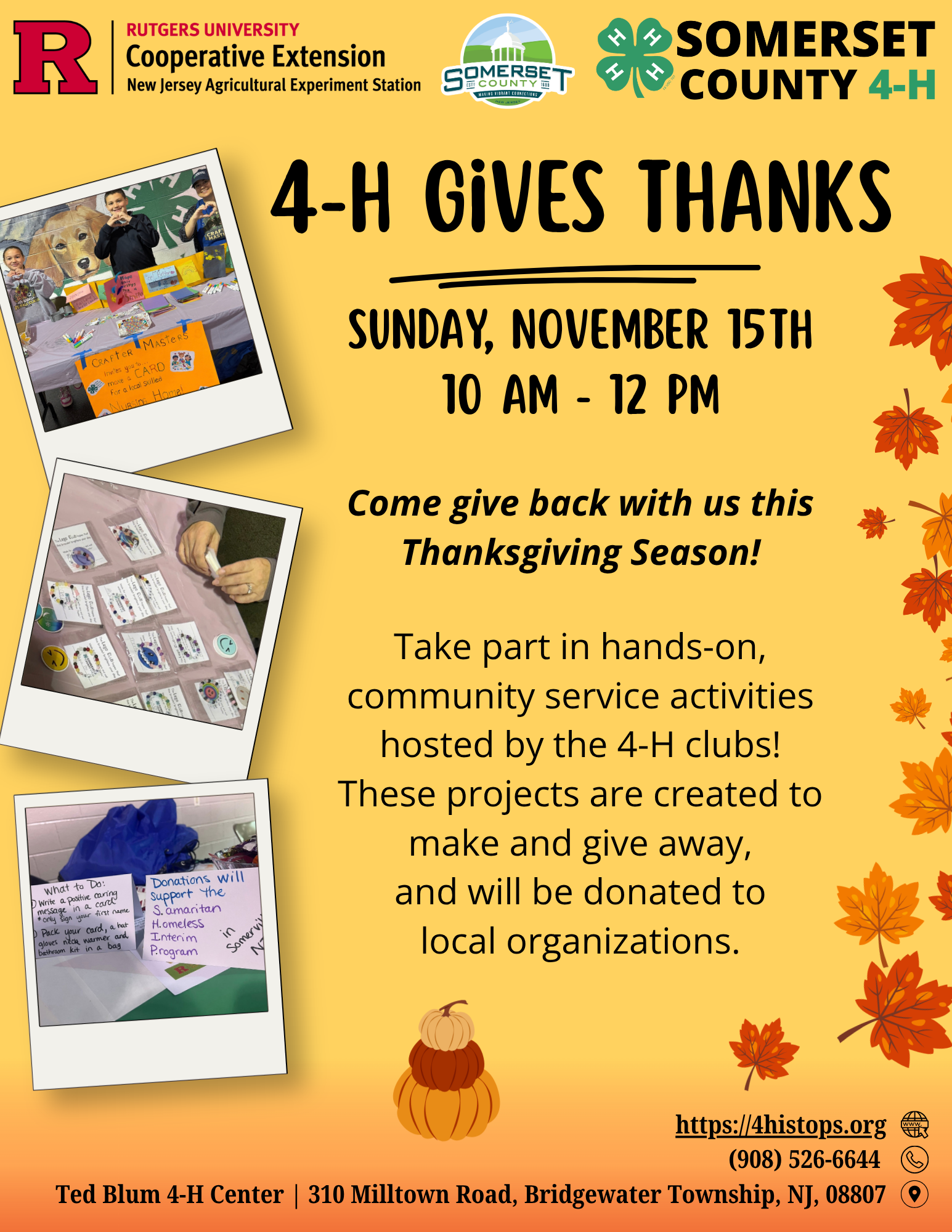 4-H Gives Thanks