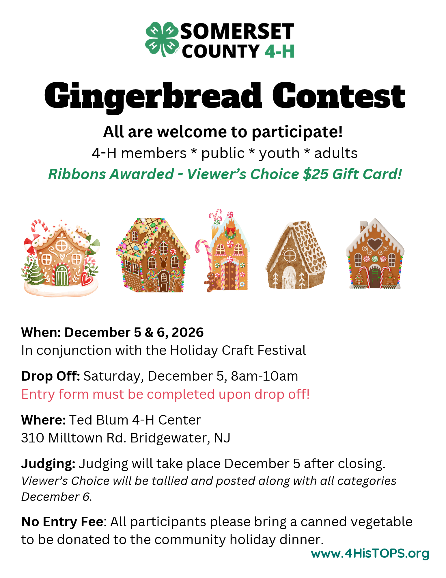 Gingerbread House Contest