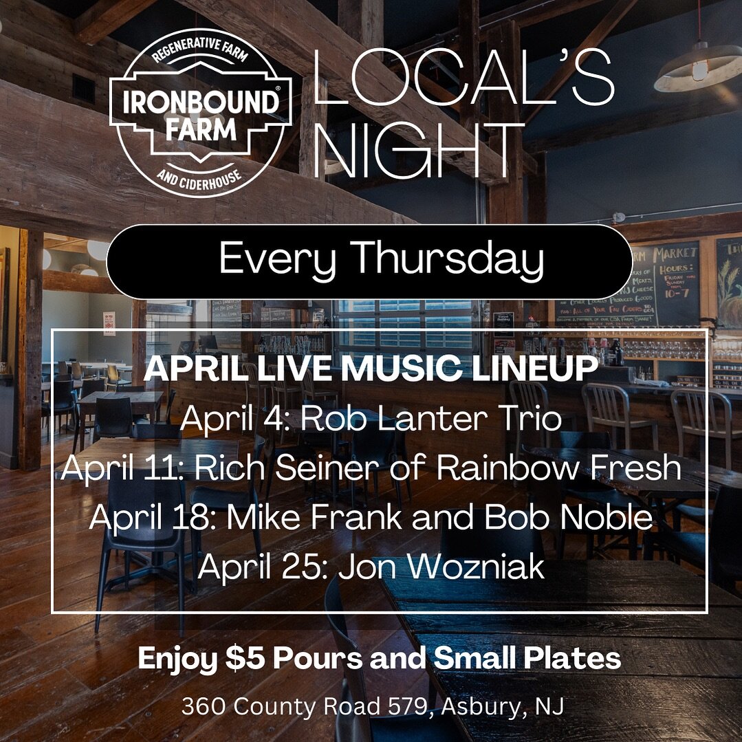 Thursdays have become our favorite night of the week 🍻 🎶 Join us for Local&rsquo;s Night and enjoy $5 pours, small plates, and live music by some incredible local talent. 

🕔 Local&rsquo;s Night is every Thursday from 5 - 10 PM
🎸 LIVE Music: 7 - 