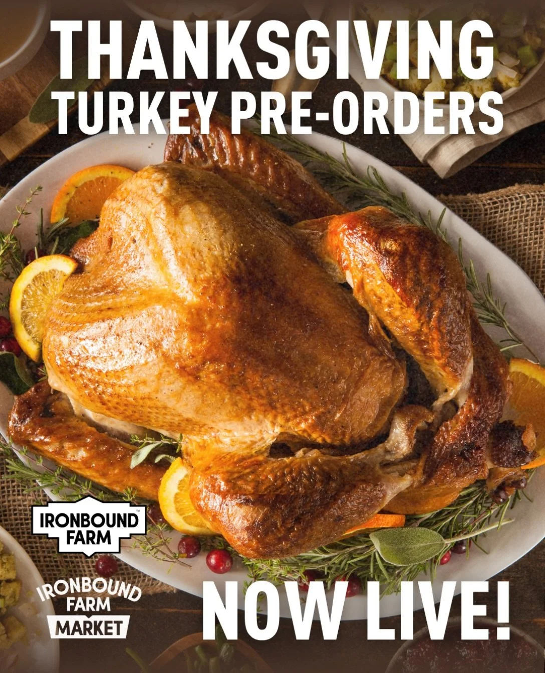 We&rsquo;re excited to offer fresh, pasture-raised, organic turkeys from @lancasterfarmfresh, available for pre-order through Ironbound. Raised with care and never frozen, these organic, whole, uncooked turkeys are hormone, antibiotic, and GMO-free!

