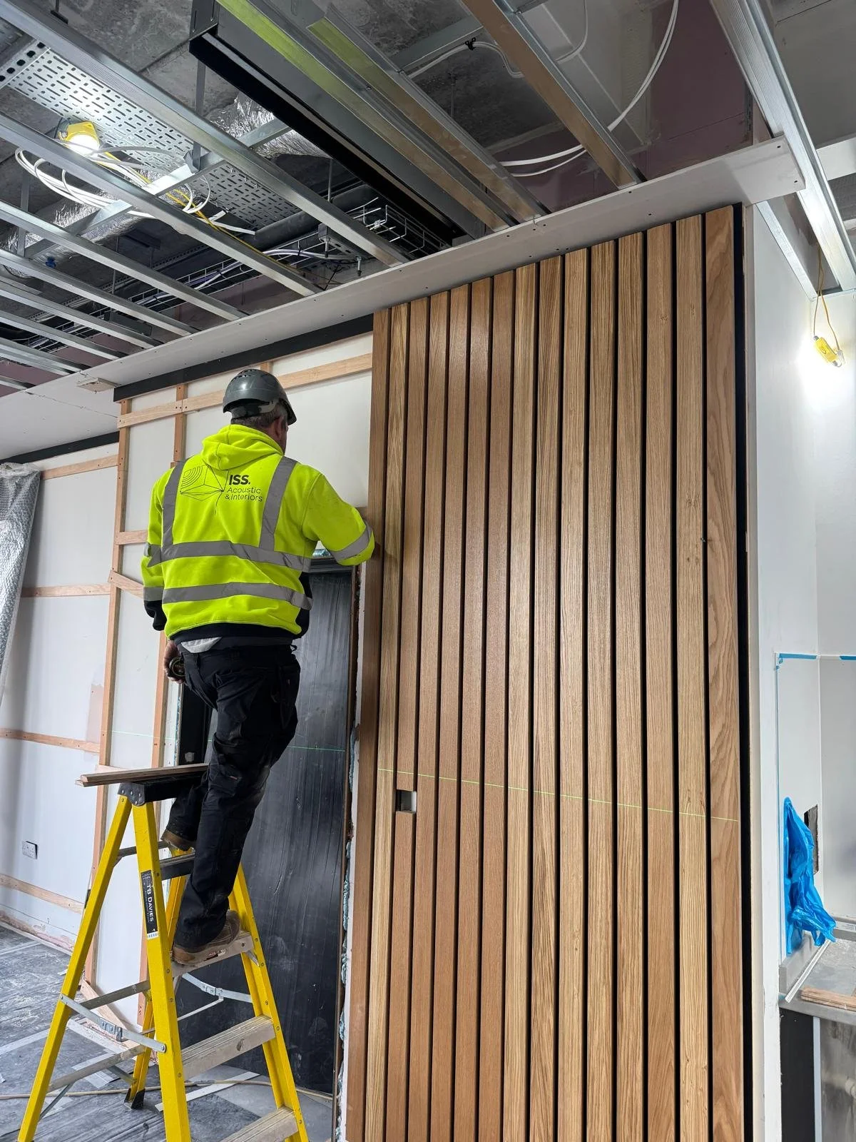 Acoustic Slat Wall Panel Installation