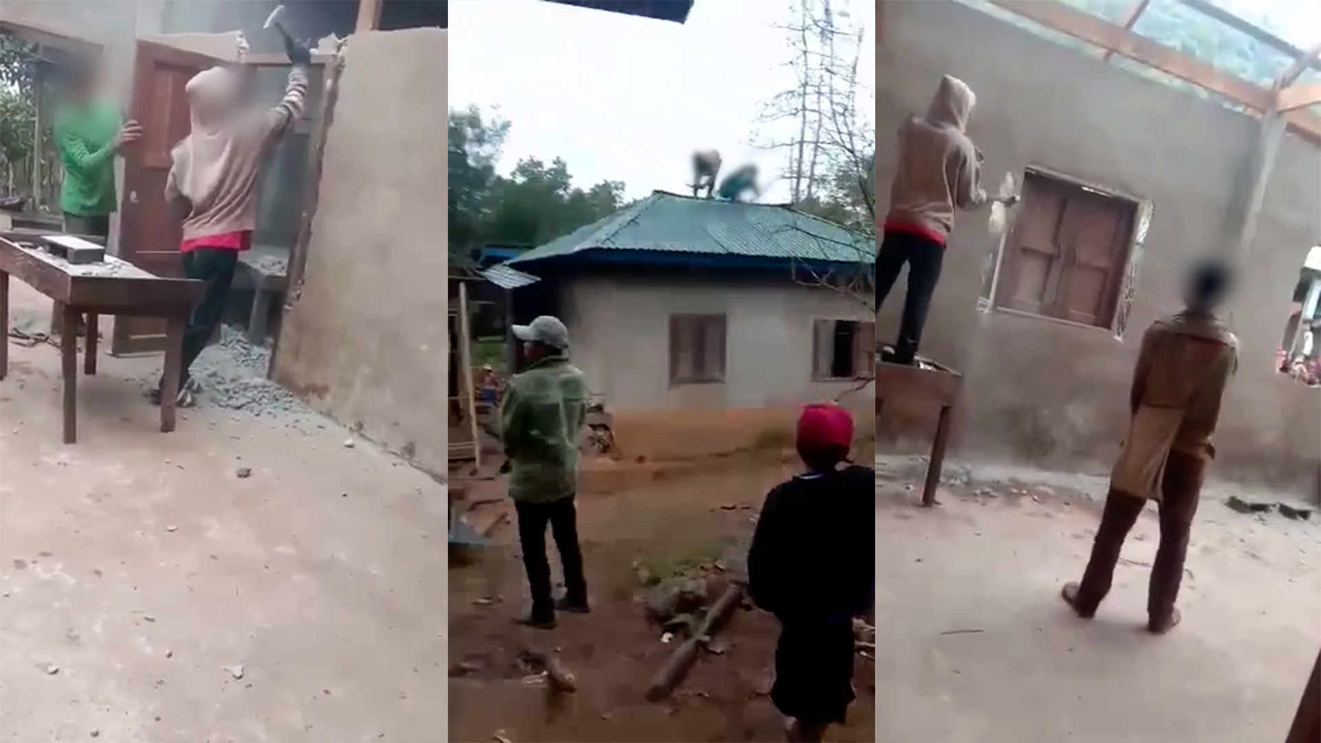 Kristen families hjem smadret af vrede naboer