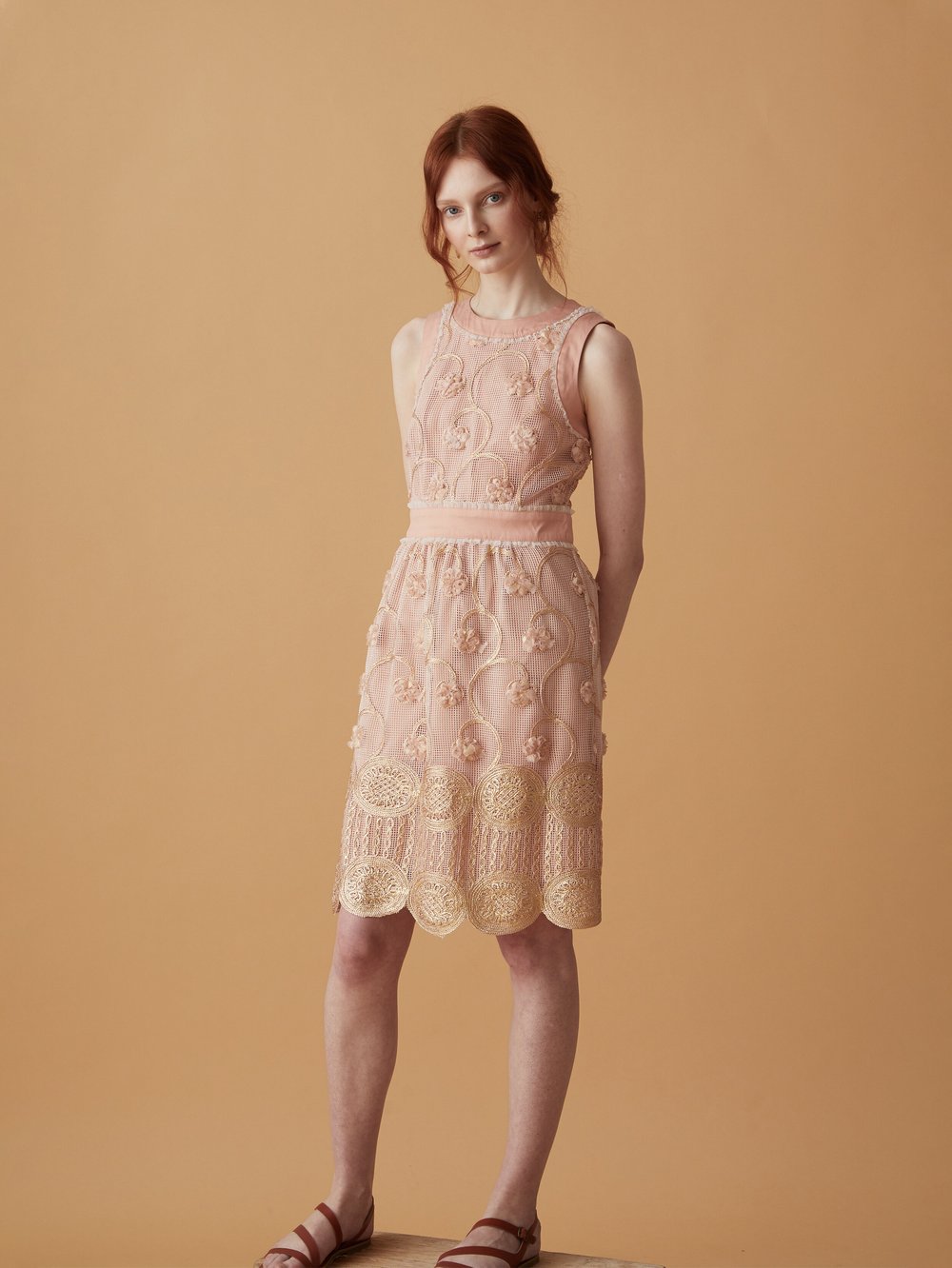 peach cocktail dresses Peach Pink Wedding Guest Dresses