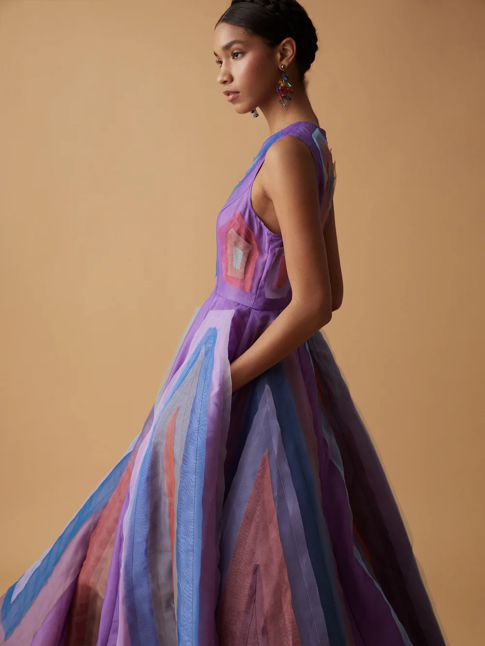 rainbow organza dress Rainbow Organza Gown